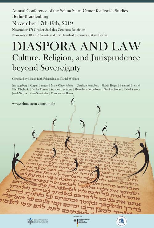 Plakat zur Jahrestagung 'Diaspora and Law'