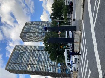 Raoul Wallenberg Monument in front of the United Nations Headquarters in New York