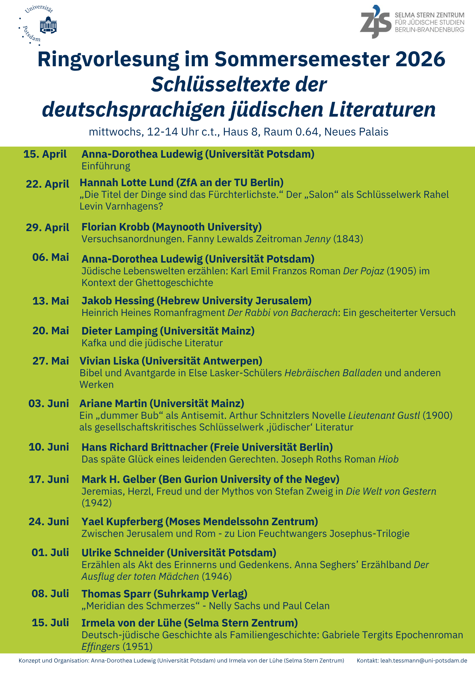 Plakat RV Schlüsselliteraturen