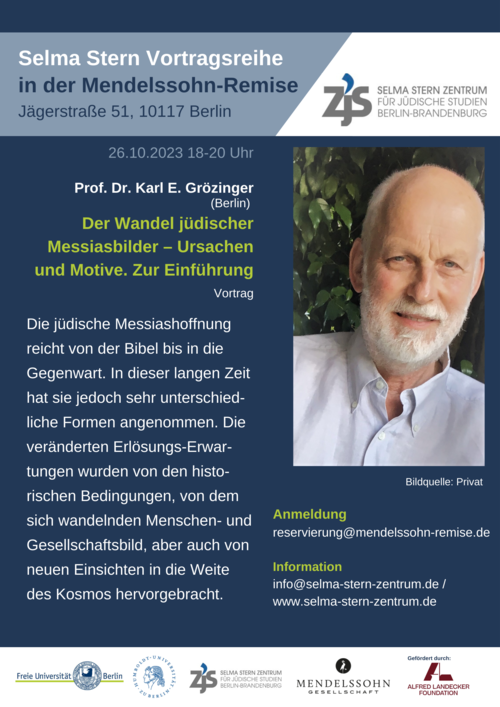 RV Messianismus 26.10. Prof. Grözinger