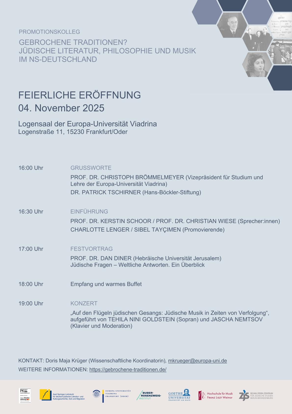 Plakat Feierliche Eröffnung