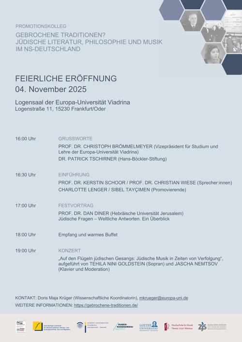 Plakat Feierliche Eröffnung