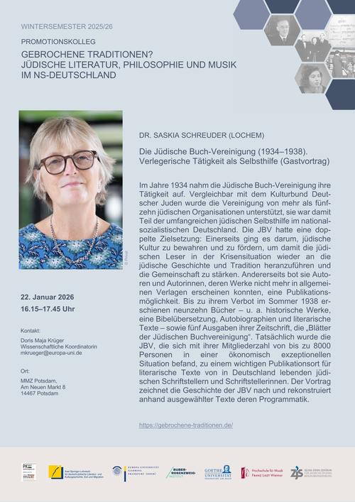 Plakat (Gastvortrag) Schreuder