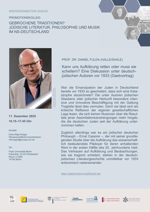 Plakat (Gastvortrag) Fulda