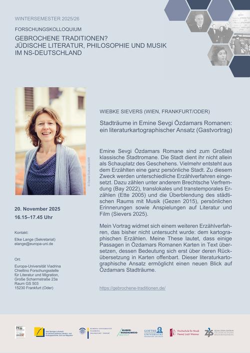 Plakat (Gastvortrag) Sievers